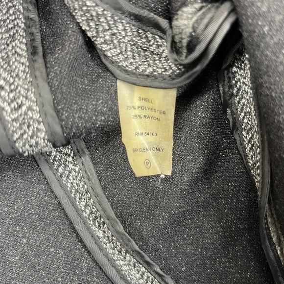 Calvin Klein Womens Herringbone Tweed Blazer Jacket Single Button Office Career - Picture 11 of 16